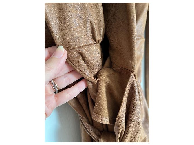 Isabel Marant Aleora Wickelkleid cognac Dunkelbraun - Ansicht 3