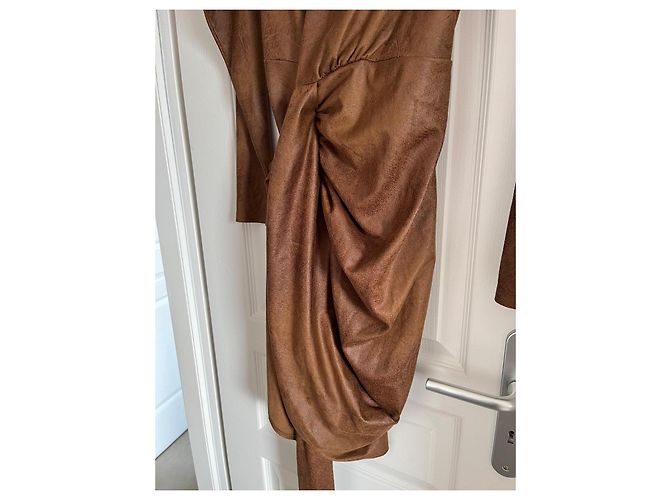 Isabel Marant Aleora Wickelkleid cognac Dunkelbraun - Ansicht 4