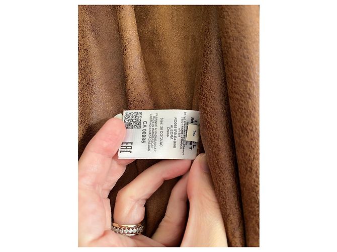 Isabel Marant Aleora Wickelkleid cognac Dunkelbraun - Ansicht 5