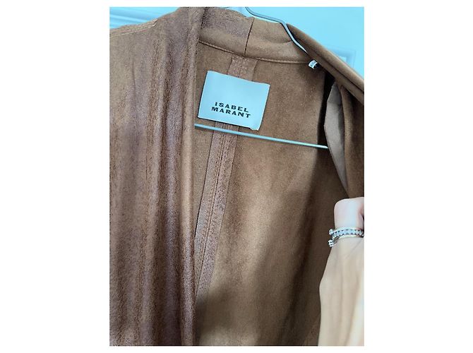 Isabel Marant Aleora Wickelkleid cognac Dunkelbraun - Ansicht 6