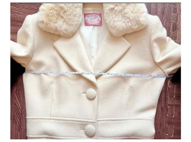 Abrigo Blumarine Bonton Blugirl de lana crema - vista 11