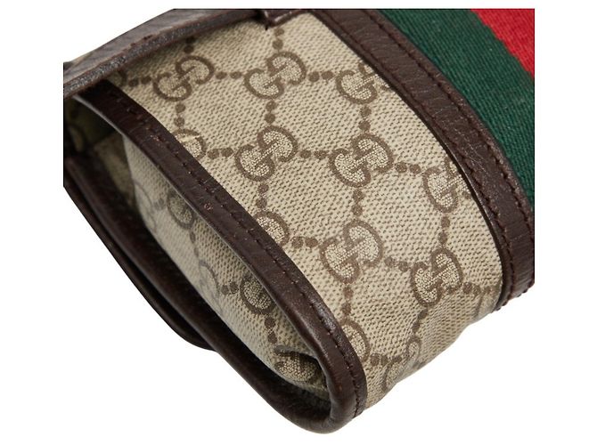 Borsa a tracolla Gucci Sherry Line GG Supreme Multicolore Beige - vista 6