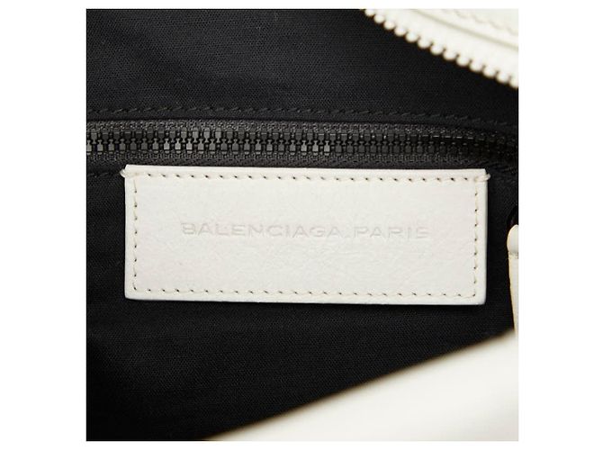 Borsa a Spalla Reporter Balenciaga Bianco - vista 10