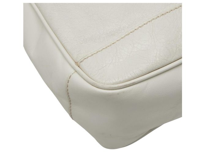 Borsa a Spalla Reporter Balenciaga Bianco - vista 4