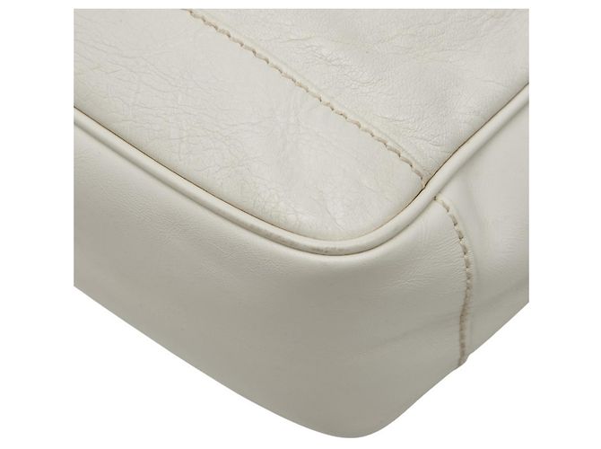 Borsa a Spalla Reporter Balenciaga Bianco - vista 5