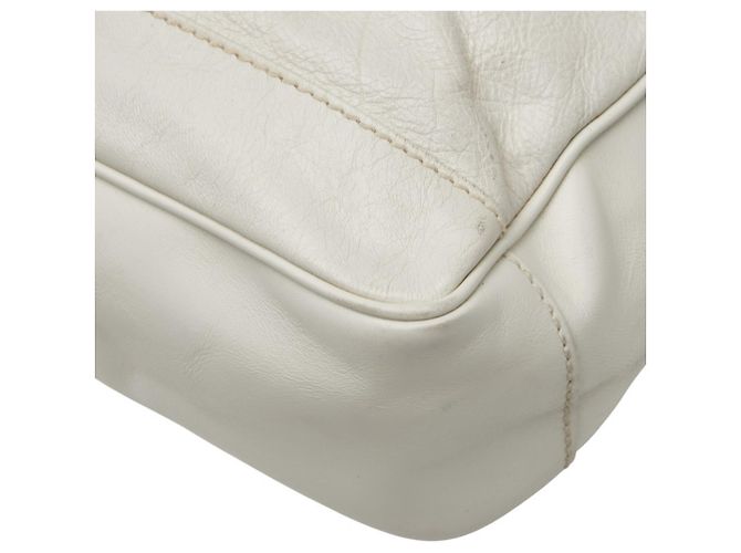 Borsa a Spalla Reporter Balenciaga Bianco - vista 6