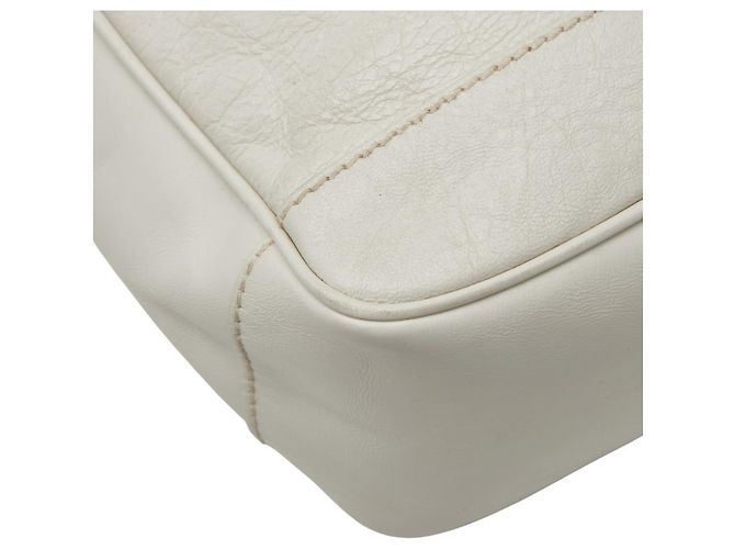 Borsa a Spalla Reporter Balenciaga Bianco - vista 7