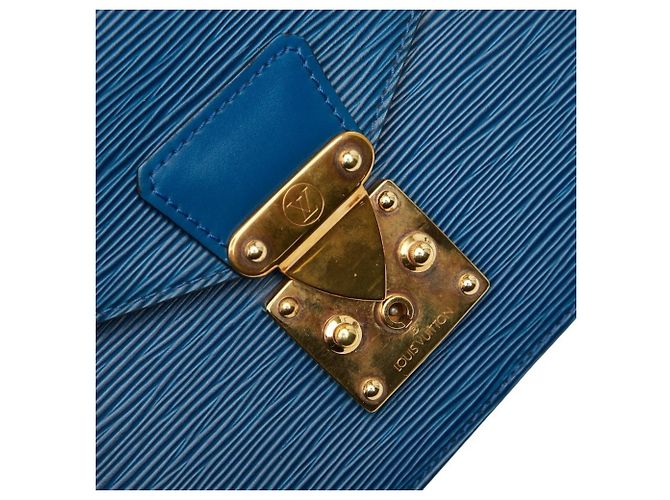 Borsa Louis Vuitton Epi Concorde Blu - vista 14