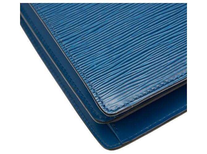 Borsa Louis Vuitton Epi Concorde Blu - vista 7
