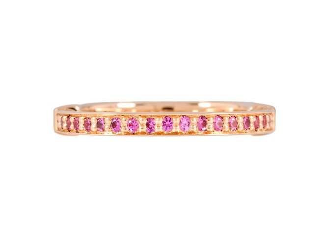 Anello in oro rosa con zaffiro Tiffany & Co. D'oro - vista 2