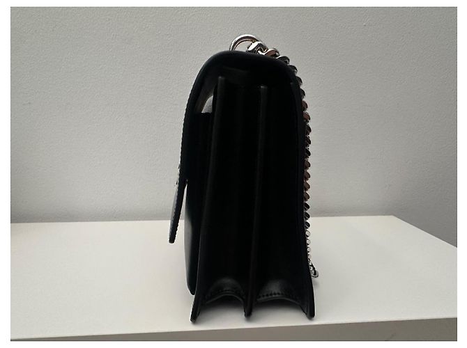Saint Laurent Sunset Borsa in pelle nera Nero - vista 6