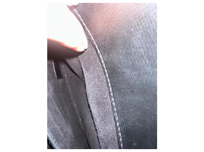 Saint Laurent Sunset Borsa in pelle nera Nero - vista 9