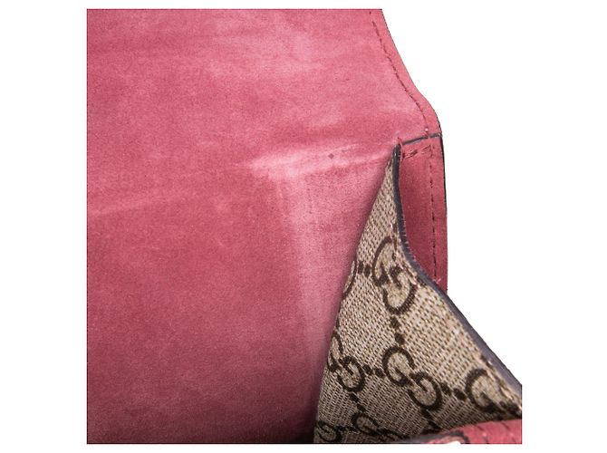 Borsa a Spalla Gucci Dionysus Media GG Supreme Blooms Marrone Beige - vista 7
