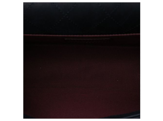 Chanel Schwarz Alt Mittel Bicolor Shearling Boy Flap - Ansicht 4