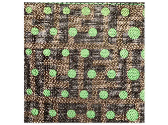 Pochette a Catena Fendi Brown Zucca Spalmati Dots Marrone - vista 7