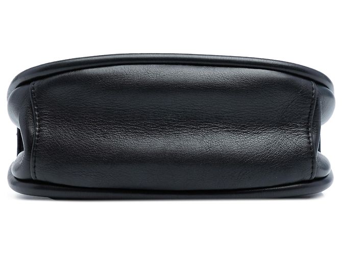 Chanel Black Mini Quilted Lambskin Chain Top Handle Flap - view 3