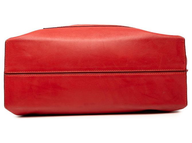 LOEWE Rote Leder Anagram Shopper Tasche - Ansicht 3