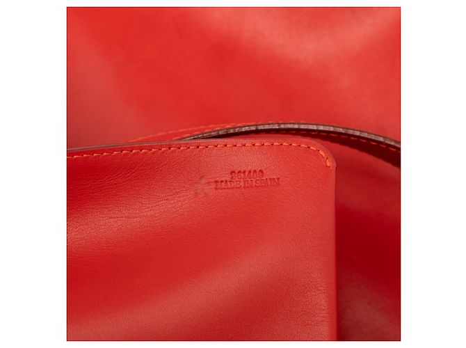 LOEWE Rote Leder Anagram Shopper Tasche - Ansicht 5