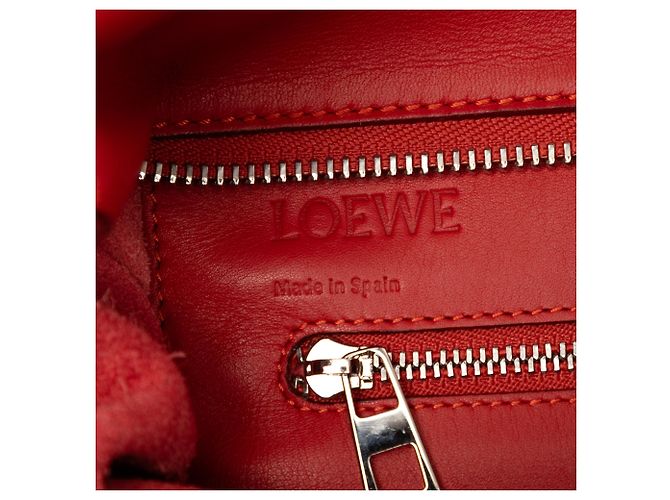 LOEWE Rote Leder Anagram Shopper Tasche - Ansicht 6