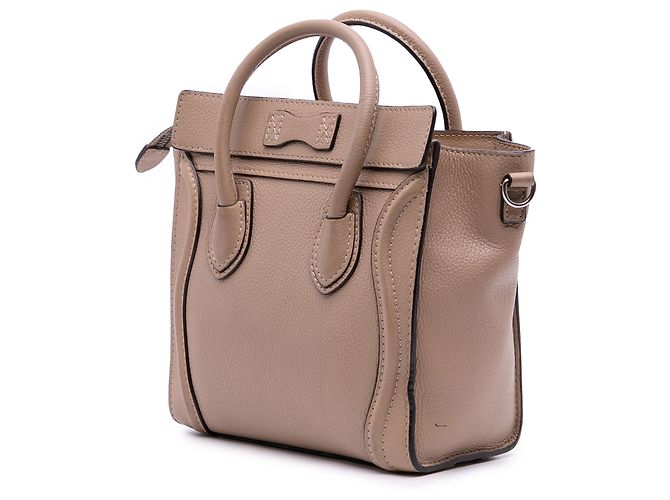 Luggage Céline Bolsa de viagem em couro nano marrom Celine - vista 2