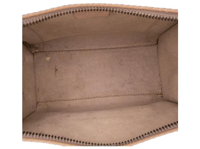 Luggage Céline Bolsa de viagem em couro nano marrom Celine - vista 4