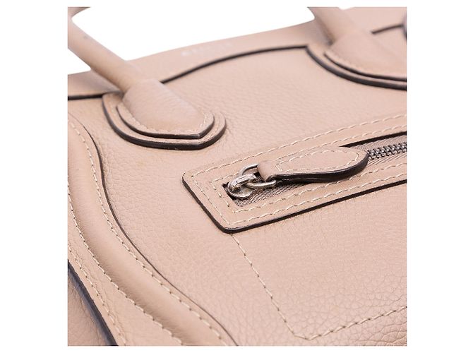 Luggage Céline Bolsa de viagem em couro nano marrom Celine - vista 7