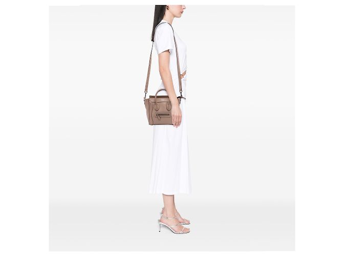 Luggage Céline Bolsa de viagem em couro nano marrom Celine - vista 9