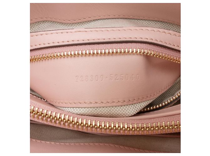 Borsa a mano Gucci Mini GG Matelassé in pelle rosa - vista 6