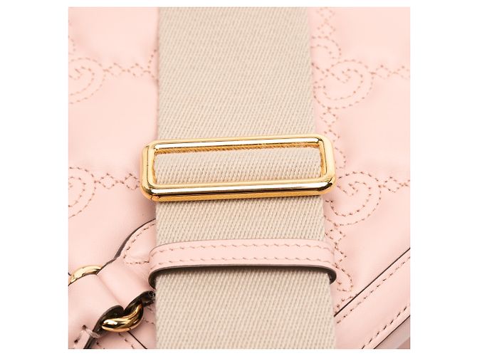Borsa a mano Gucci Mini GG Matelassé in pelle rosa - vista 7