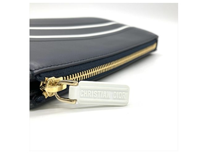 Borsa a Spalla Christian Dior Vibe in Pelle di Vitello Blu Marino Blu navy - vista 6