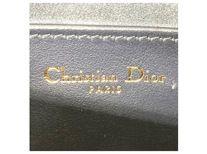 Borsa a Spalla Christian Dior Vibe in Pelle di Vitello Blu Marino Blu navy - vista 7