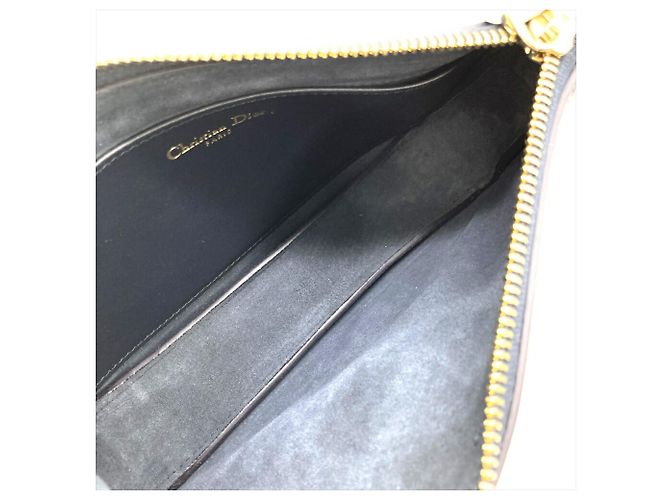 Borsa a Spalla Christian Dior Vibe in Pelle di Vitello Blu Marino Blu navy - vista 8