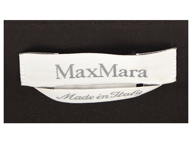 Vestido midi con acentos plisados Max Mara en triacetato marrón Castaño - vista 4