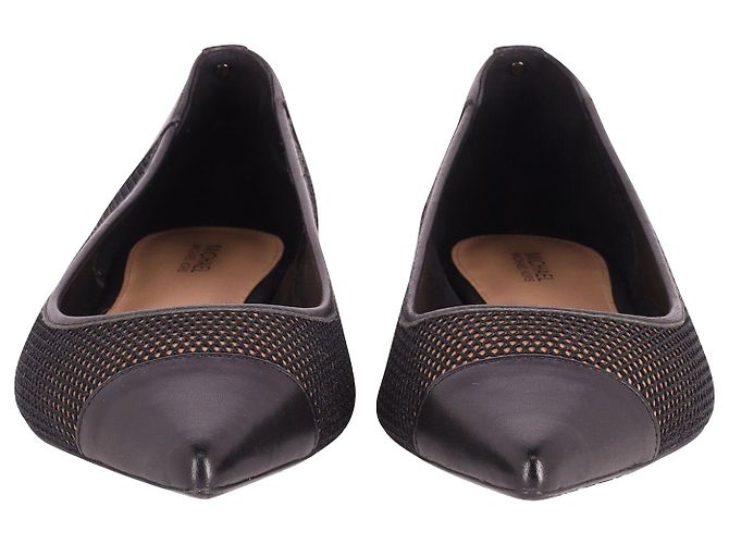 Ballerine Punta Michael Kors in Pelle Nera Nero - vista 3