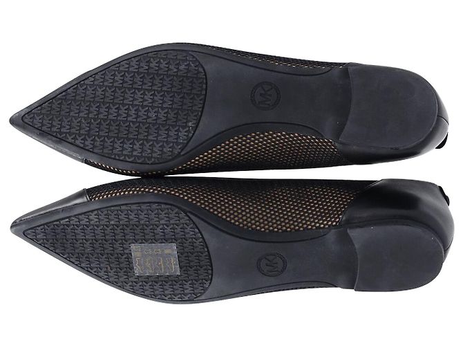 Ballerine Punta Michael Kors in Pelle Nera Nero - vista 6
