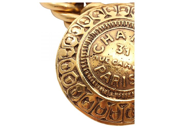 Collana Chanel 31 RUE CAMBON Placcata Oro D'oro Metallico - vista 2