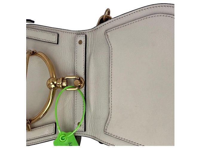 Chloé Borsa a tracolla in pelle beige Chloe Nile Small Bianco - vista 9