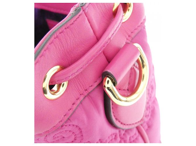 Borsa a spalla in pelle matelassé GG di Gucci Rosa - vista 5