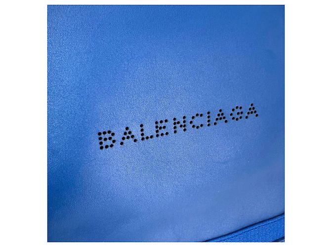 Day Set Tote e Pouch Blu S in Pelle di Vitello Navy Balenciaga - vista 3