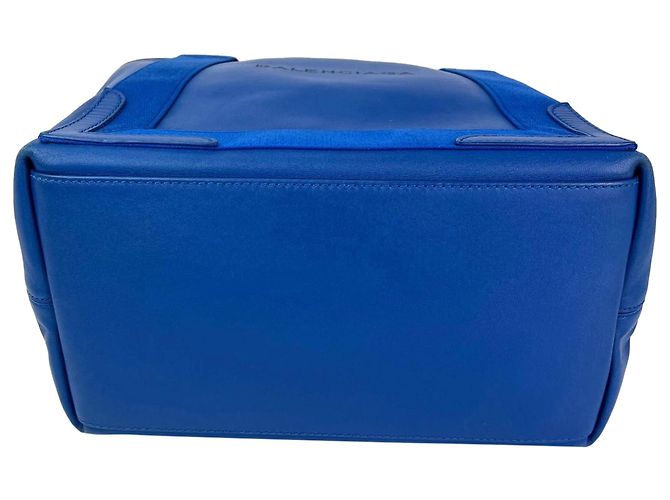 Day Set Tote e Pouch Blu S in Pelle di Vitello Navy Balenciaga - vista 6