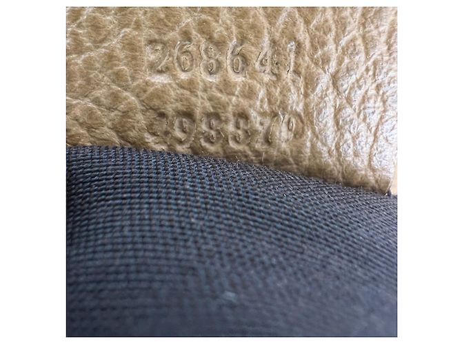 Borsa hobo convertibile in pelle beige Gucci Abbey Marrone - vista 9