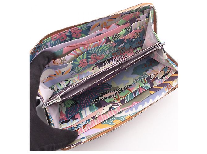 Hermès Portafoglio Lungo Azap Silk'in in Pelle Marrone Hermes - vista 8