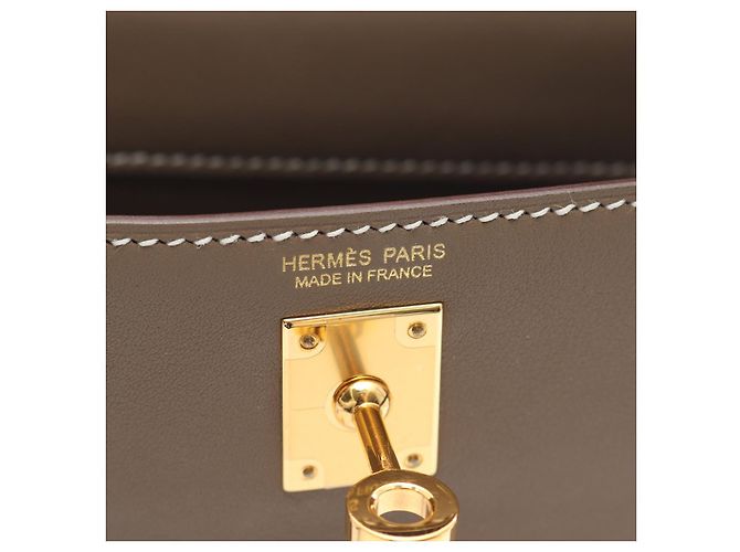 Borsa Clutch Kelly Dance 2 di Hermès in pelle marrone - vista 2