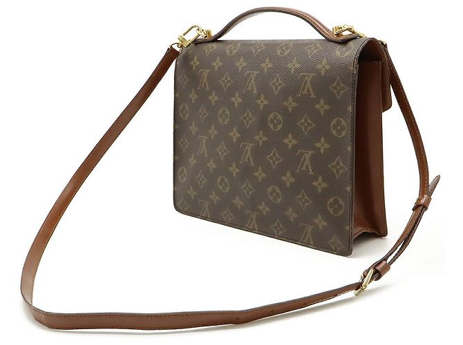 Borsa Monceau 28 Monogramma Louis Vuitton Marrone - vista 2