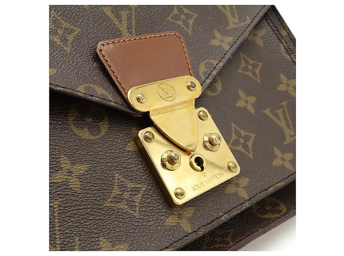 Borsa Monceau 28 Monogramma Louis Vuitton Marrone - vista 9