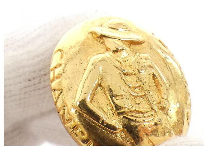 Vintage Ohrringe von Chanel Golden Metallisch - Ansicht 3