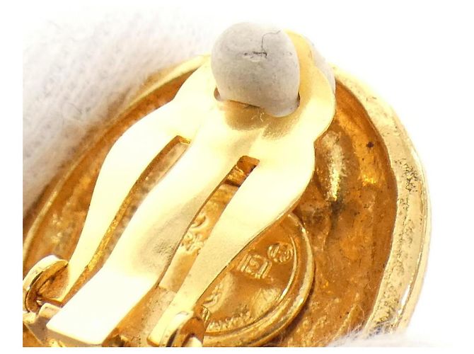 Vintage Ohrringe von Chanel Golden Metallisch - Ansicht 4