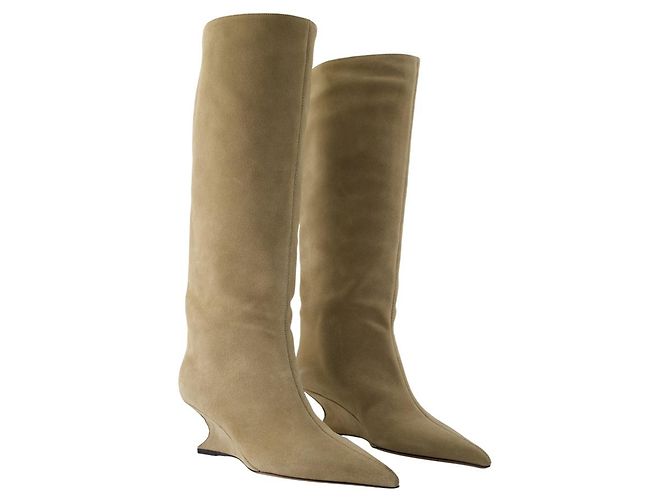 Nina 50 Boots - Paris Texas - Leather - Beige - view 2