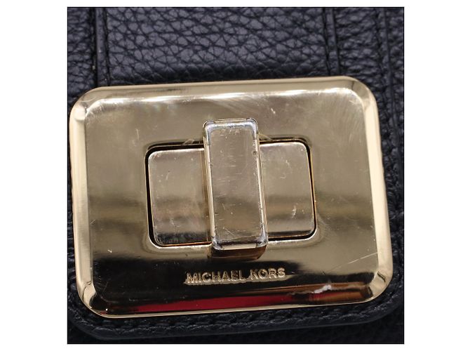 Borsa a tracolla Lila in pelle nera a grana di Michael Kors Blu Blu navy - vista 5