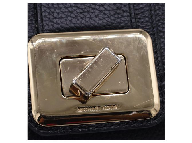 Borsa a tracolla Lila in pelle nera a grana di Michael Kors Blu Blu navy - vista 6